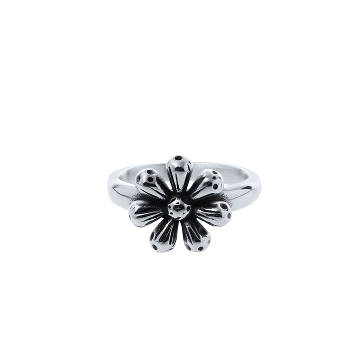 Three-dimensional Flower Vintage Ring