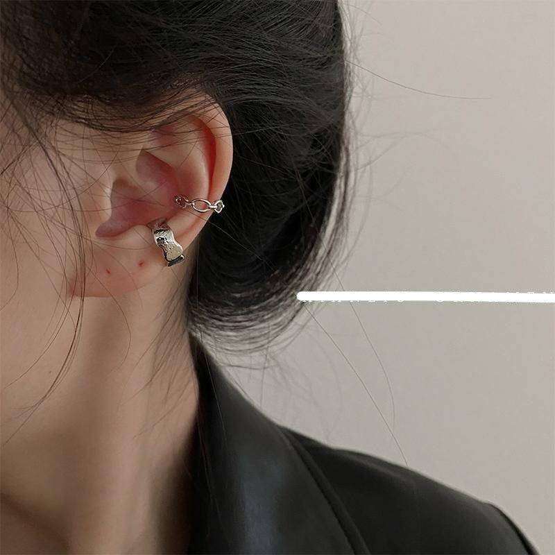 Three-Piece Silver Earring Clip