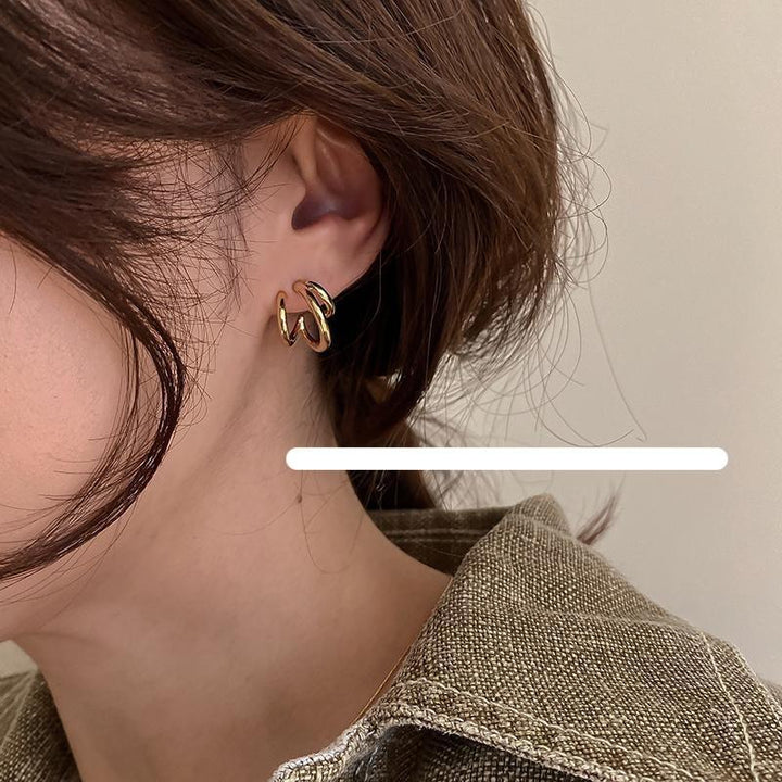 Three-Ring Earrings