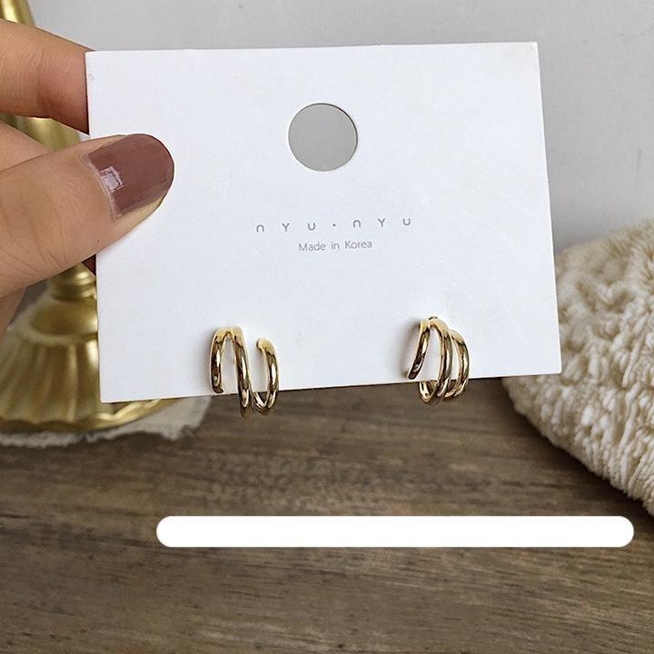 Three-Ring Earrings