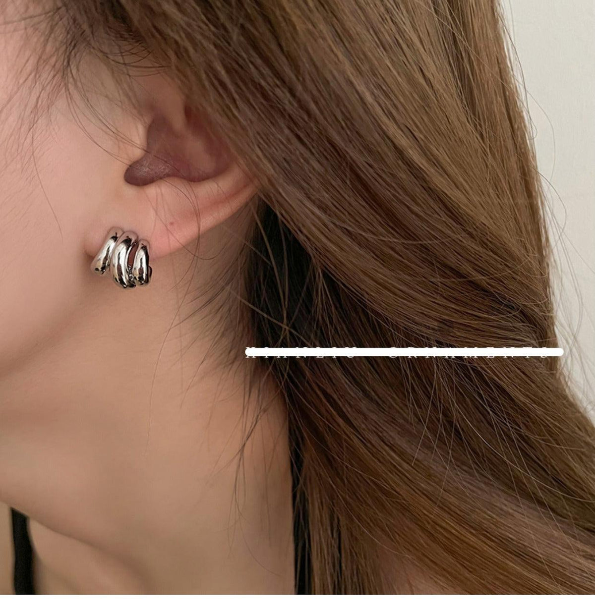 Three-Tier Hoop Earrings