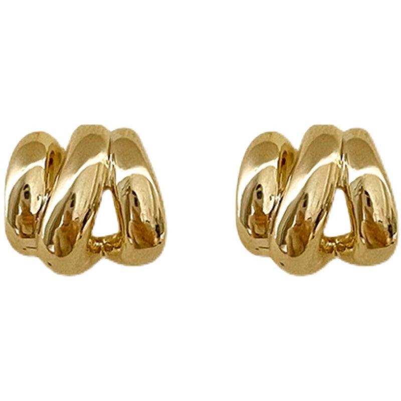 Three-Tier Hoop Earrings