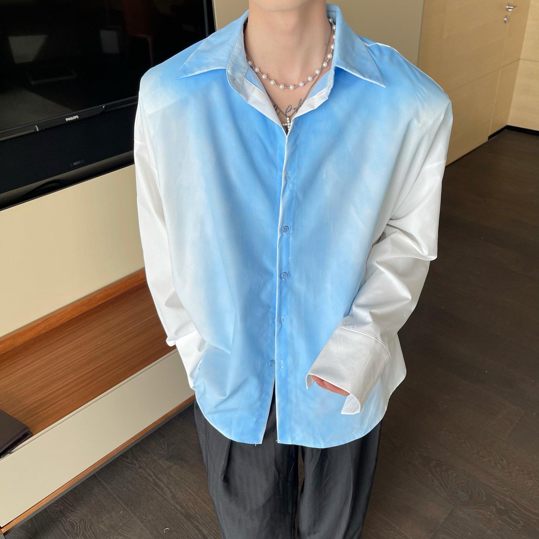 Tie-Dye Long-Sleeved Shirt