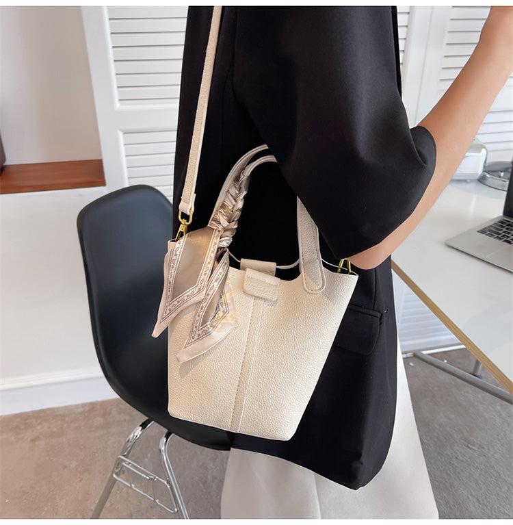 Top Handle Bucket Shoulder Bag