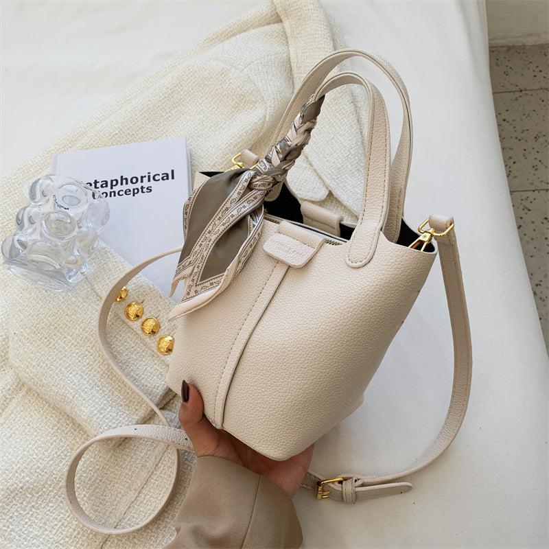 Top Handle Bucket Shoulder Bag