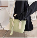 Top Handle Satchel Bucket Bag