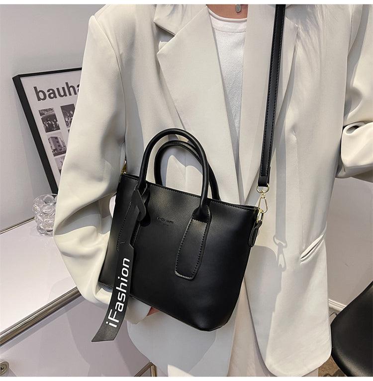 Top Handle Satchel Bucket Bag