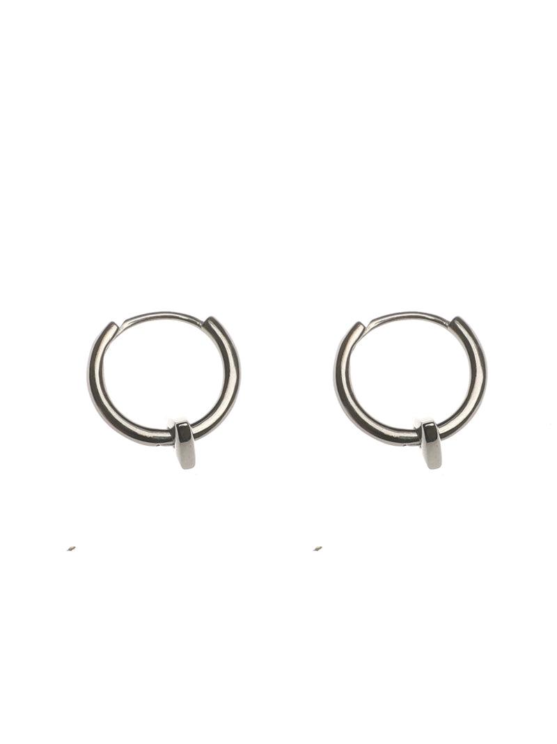 Triangle Drop Hoop Earrings