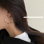 Twisted Circle Earrings