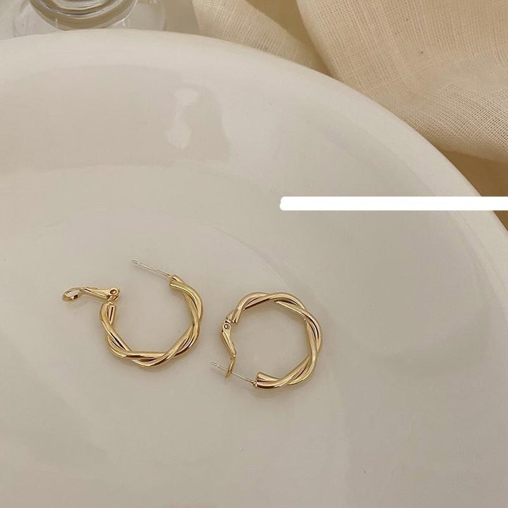Twisted Hoop Earrings