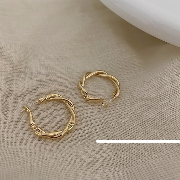 Twisted Hoop Earrings