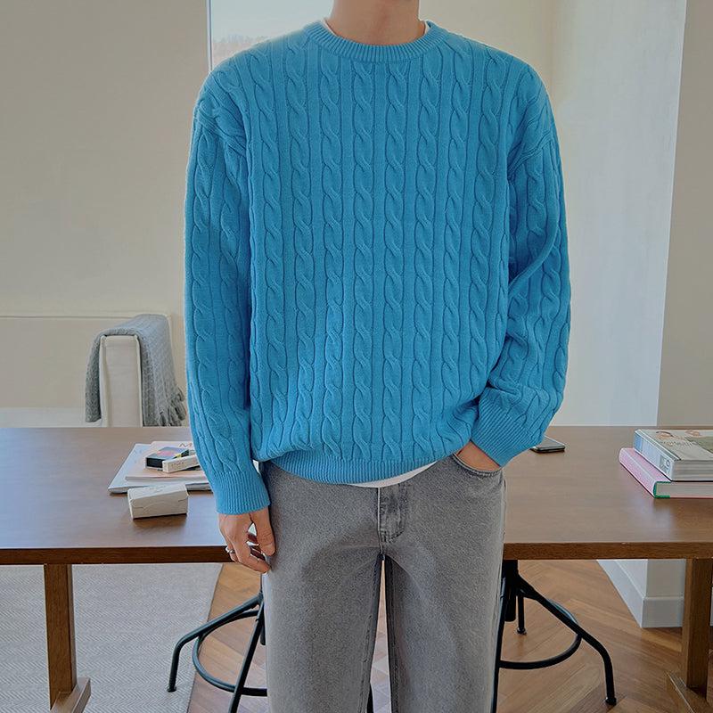Twisted Round Neck Sweater