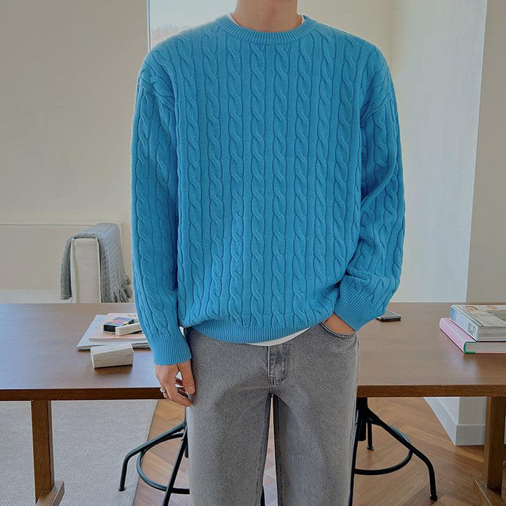 Twisted Round Neck Sweater