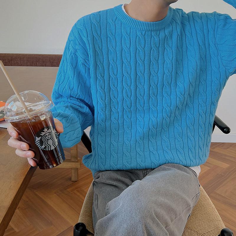Twisted Round Neck Sweater
