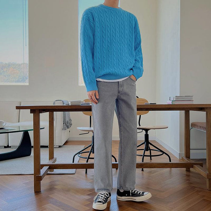 Twisted Round Neck Sweater
