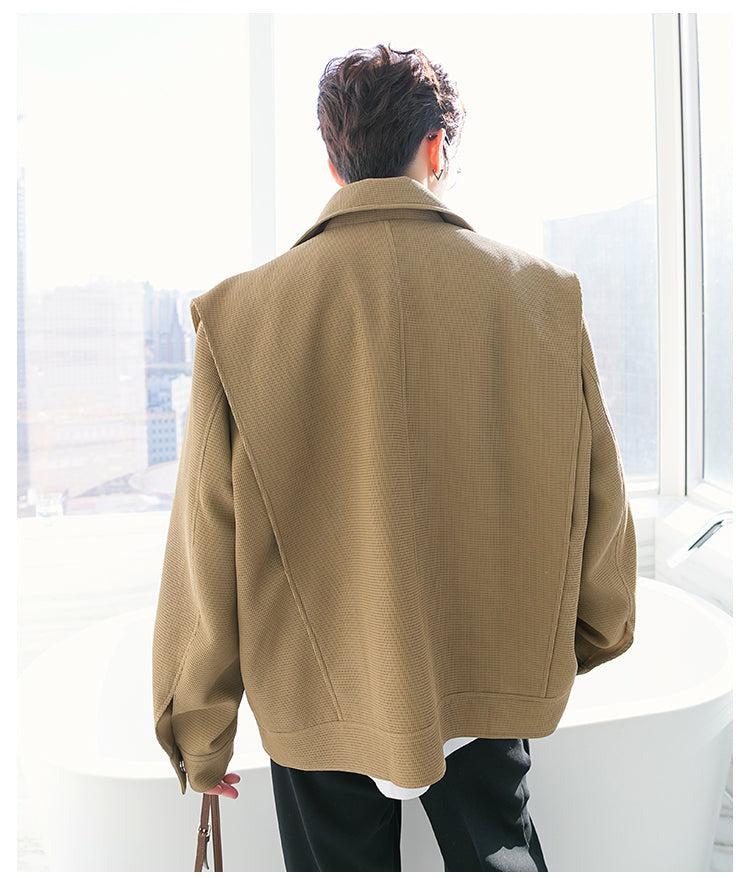 Two-Piece Lapel Button Down Jacket
