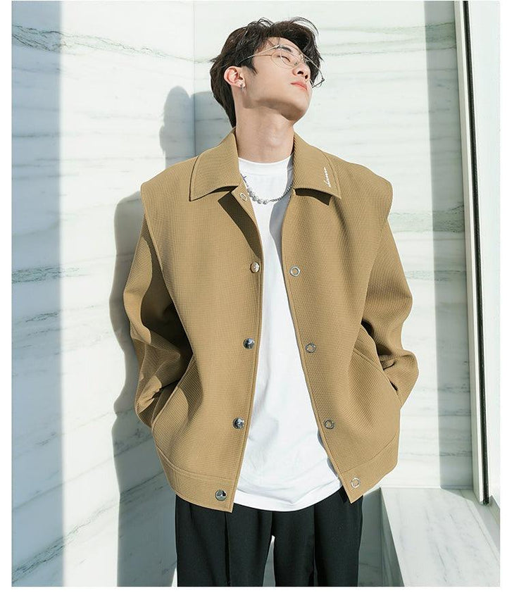Two-Piece Lapel Button Down Jacket