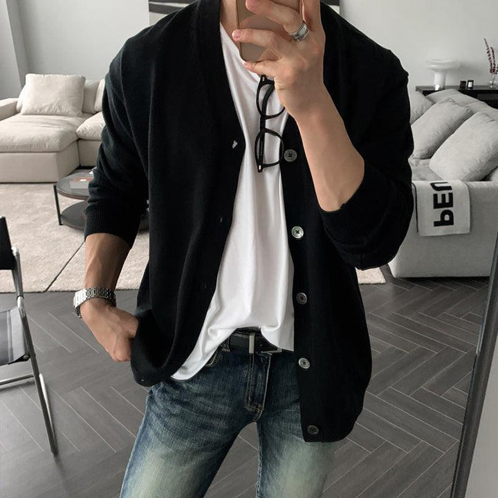 V-Neck Knitted Cardigan