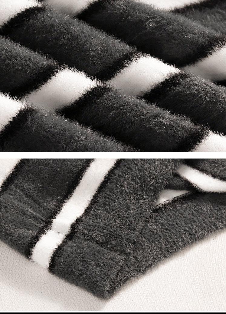 Velvet Striped Sweater