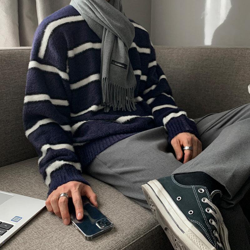 Velvet Striped Sweater