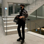 Velvet Striped Sweater