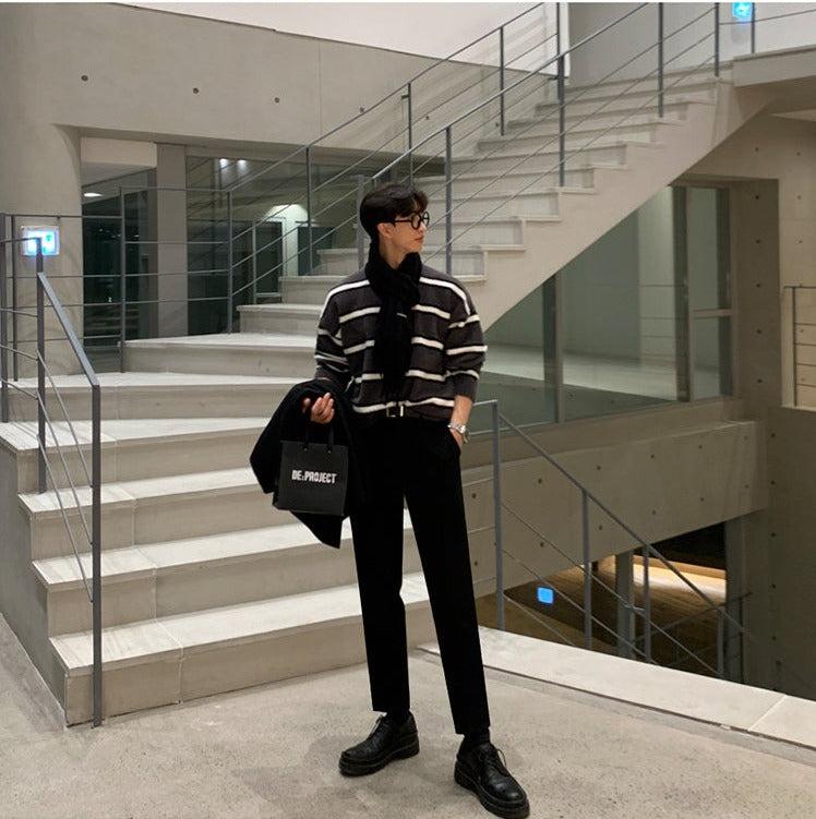 Velvet Striped Sweater