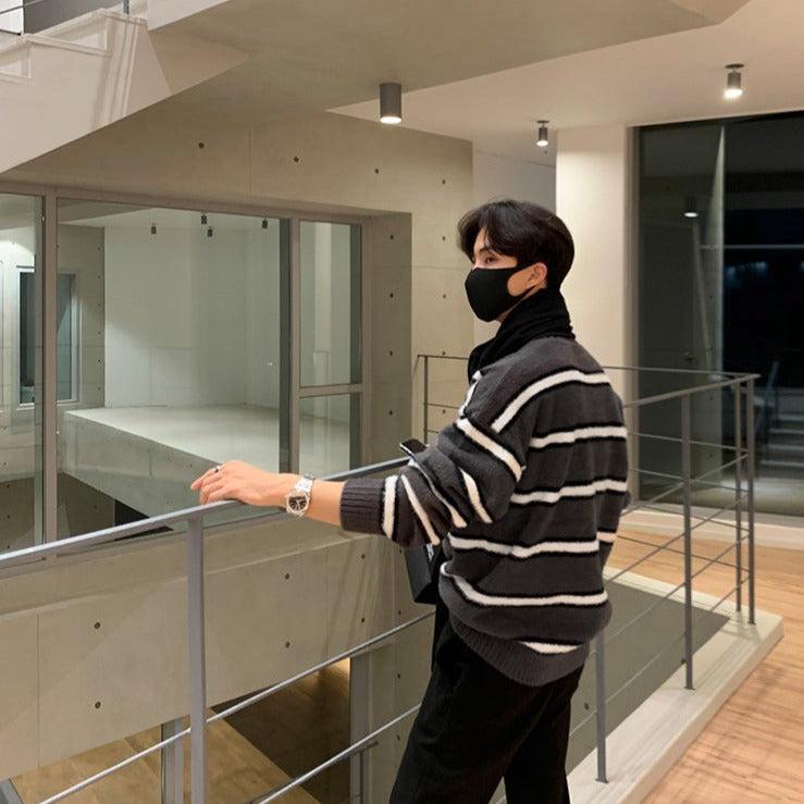 Velvet Striped Sweater