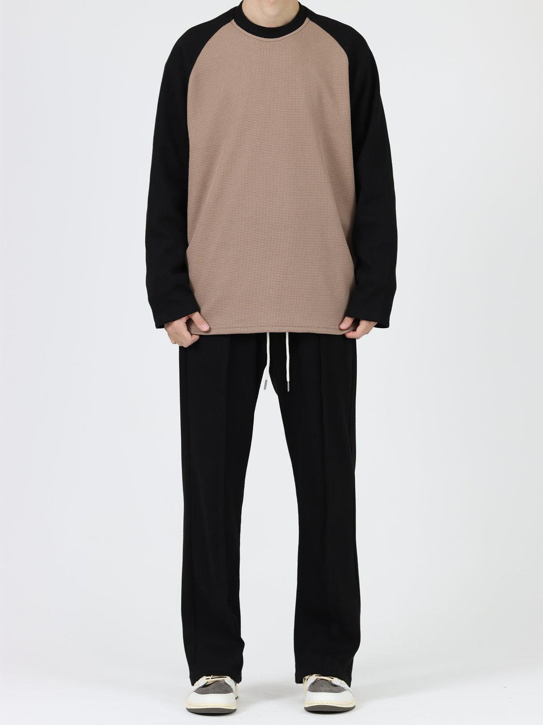 Waffle Flared Casual Pants