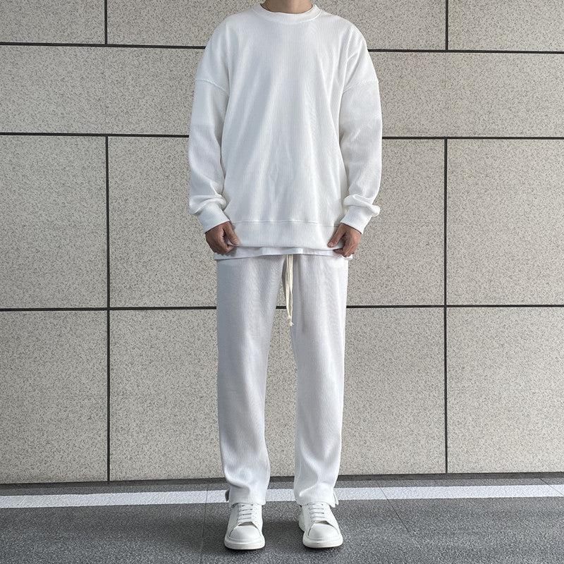 Waffle Slit Sweatpants