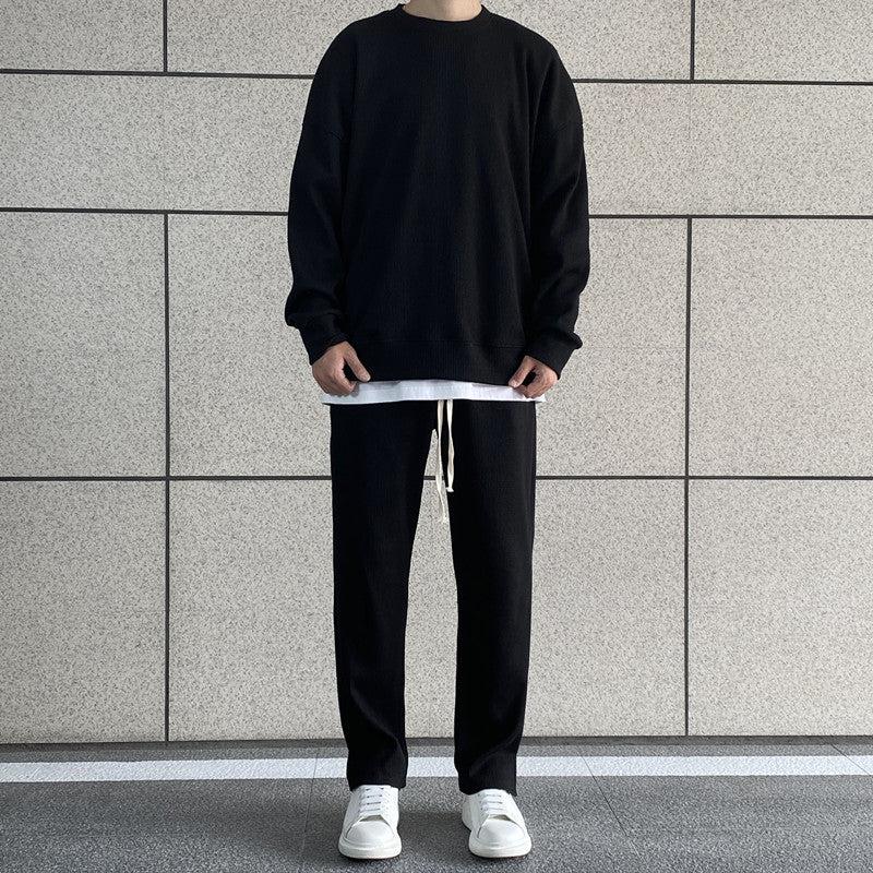 Waffle Slit Sweatpants