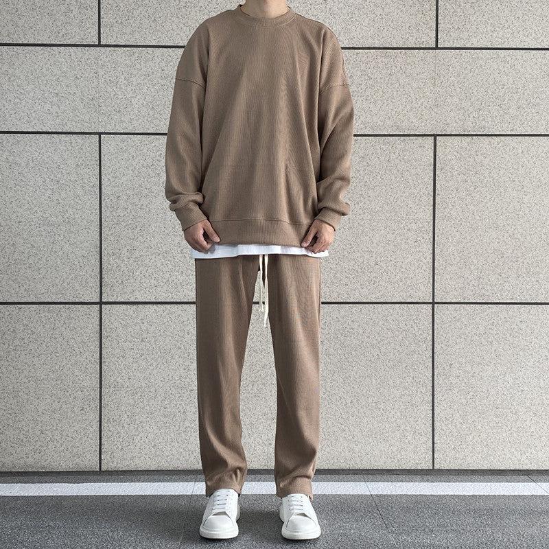 Waffle Slit Sweatpants