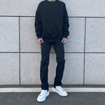 Washed Slim Elastic Jeans