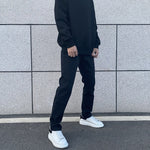 Washed Slim Elastic Jeans