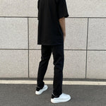 Washed Slim Elastic Jeans