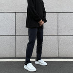 Washed Slim Elastic Jeans