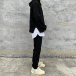 Washed Slim Elastic Jeans