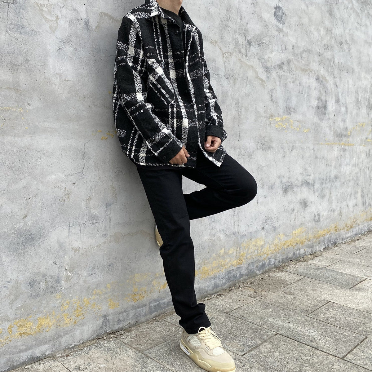 Washed Slim Elastic Jeans