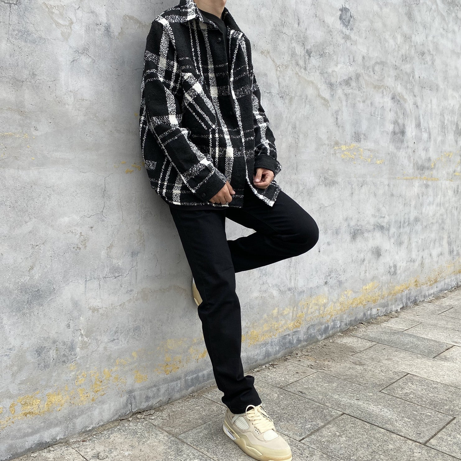 Washed Slim Elastic Jeans