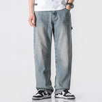 Washed Straight Fit Jeans