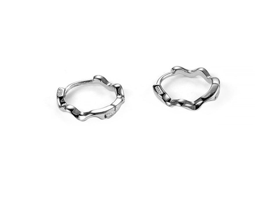 Wavy Hoop Earrings