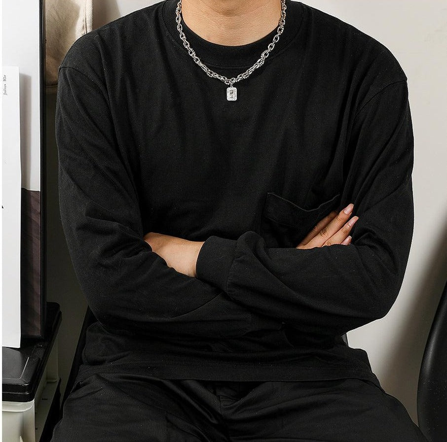 White Diamond Pendant Necklace