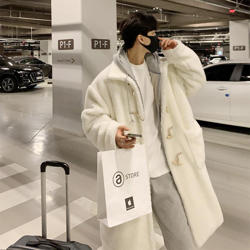White Fleece Long Coat
