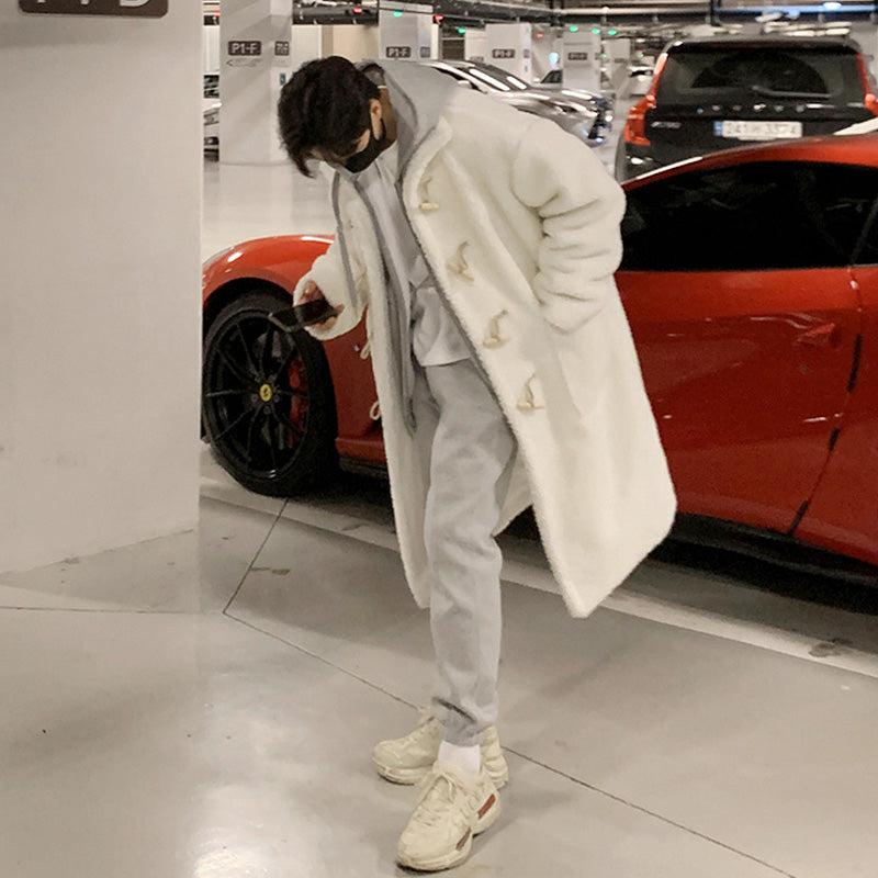 White Fleece Long Coat