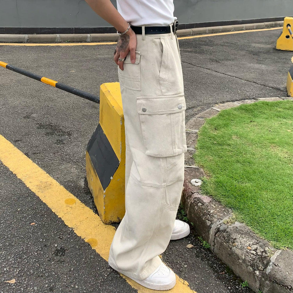 Wide-Leg Cargo Pants