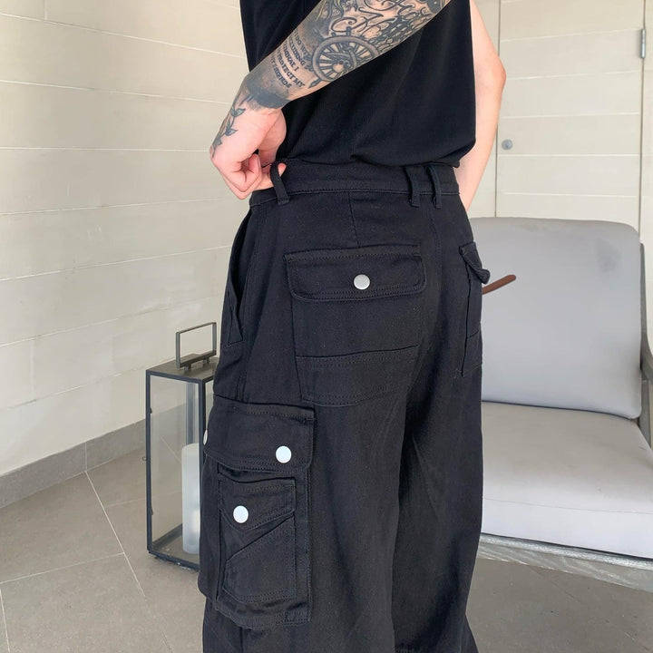 Wide-Leg Cargo Pants