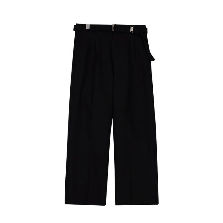 Wide-leg Belted Pants