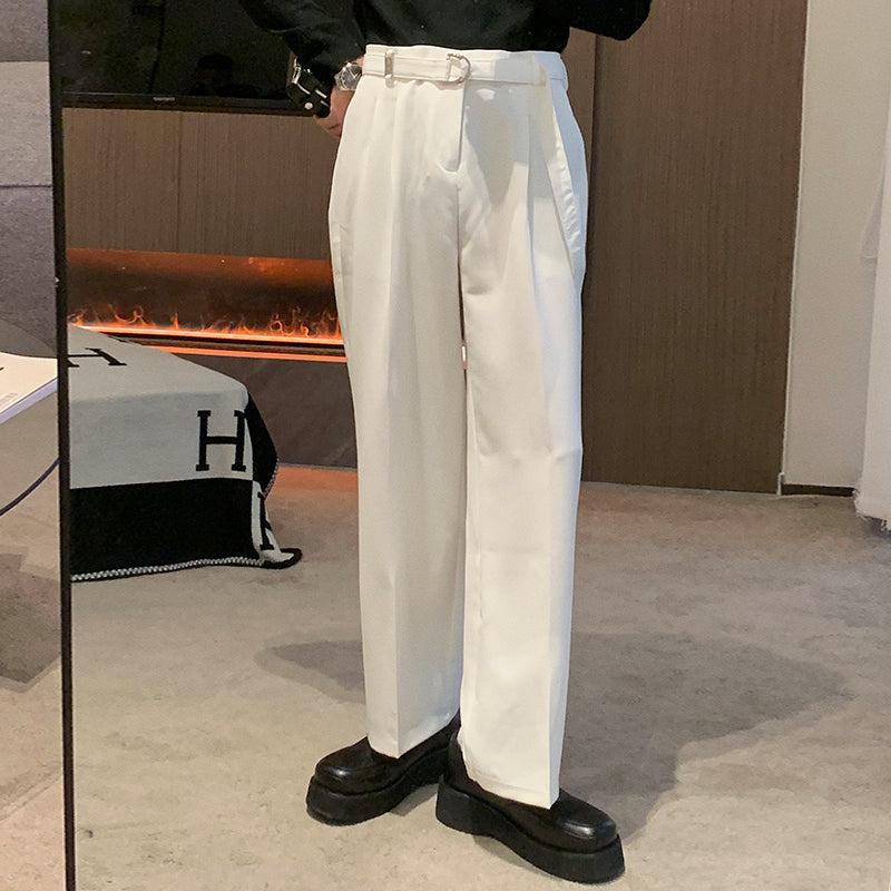 Wide-leg Belted Pants
