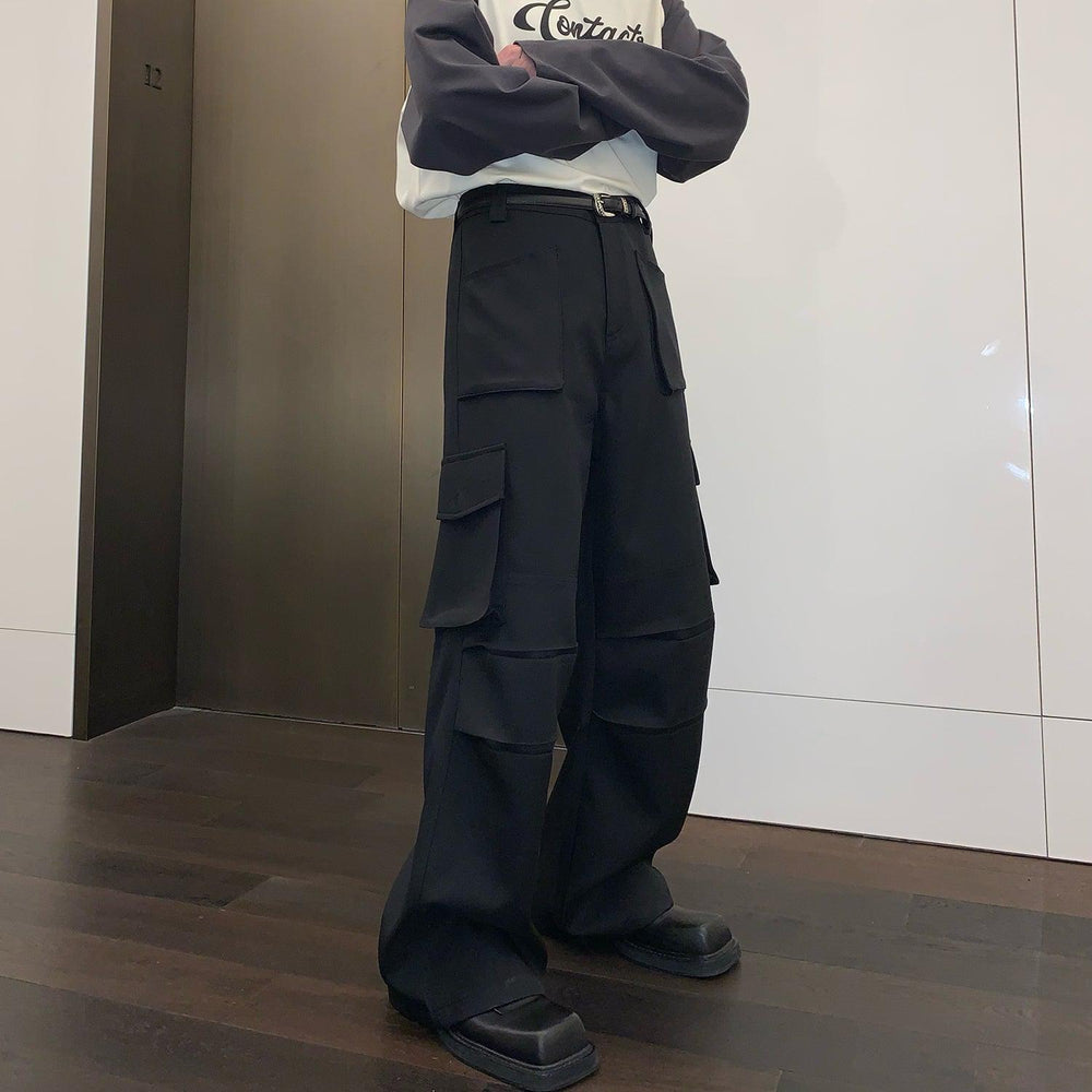 Wide-leg Cargo Pants