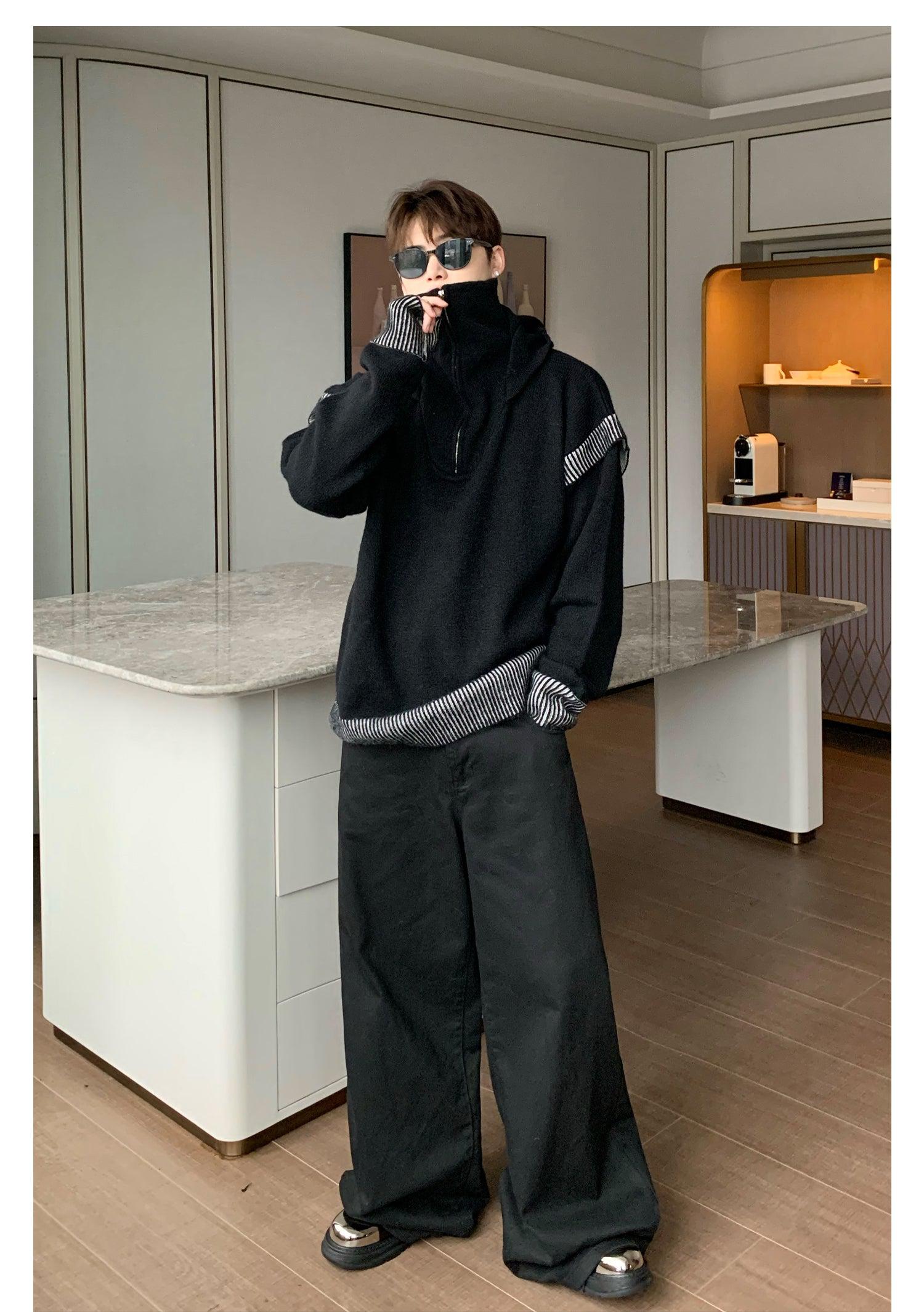 Wide-leg Mopping Pants