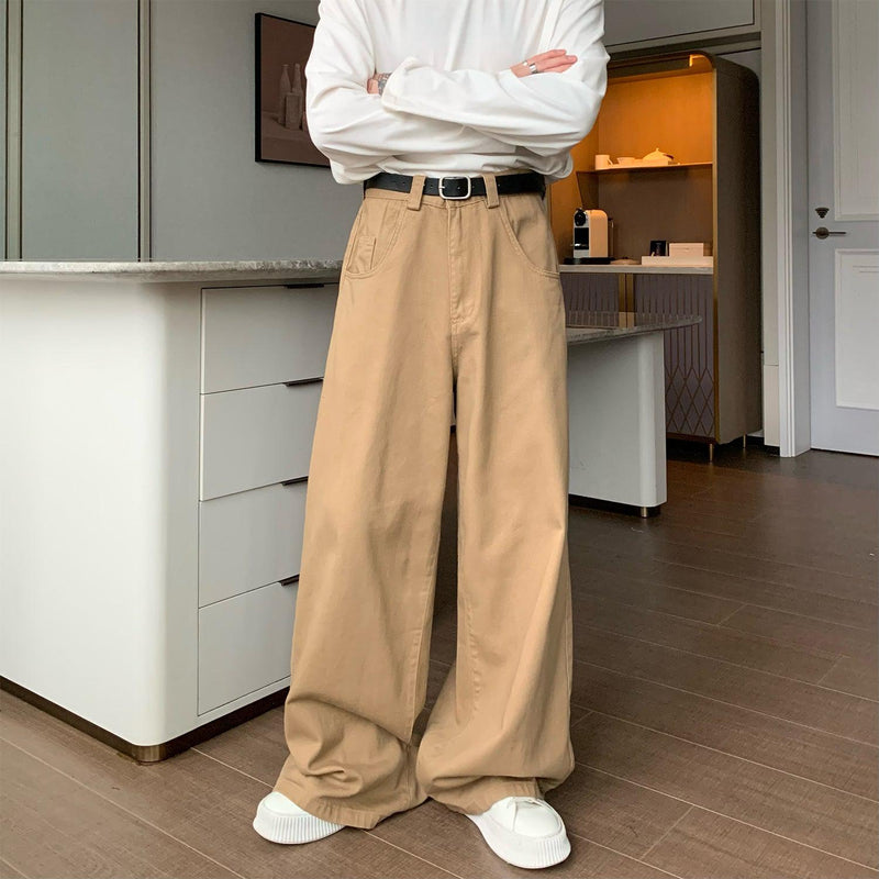 Wide-leg Mopping Pants – The Korean Fashion